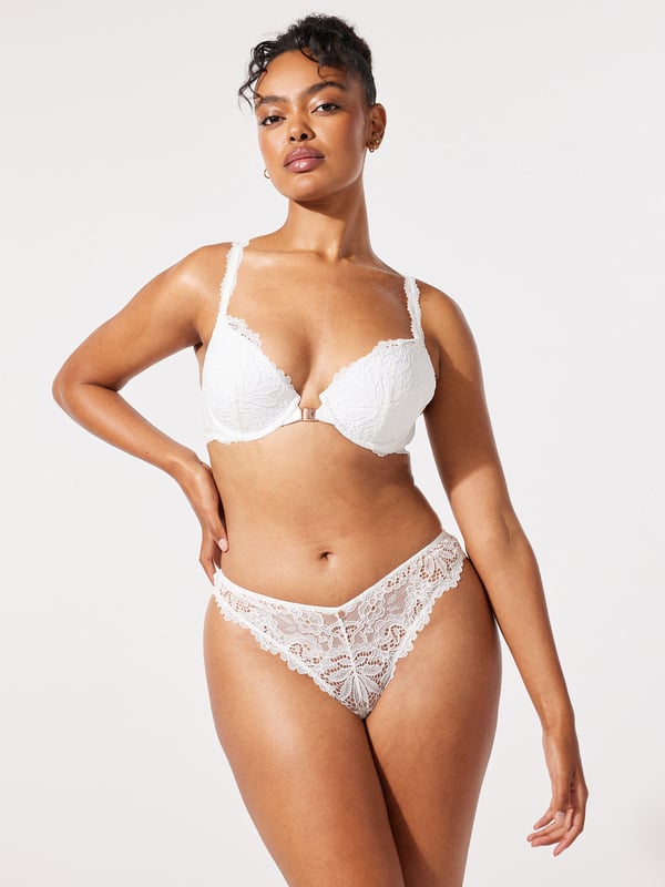 Romantic Corded Lace Push-Up Bra