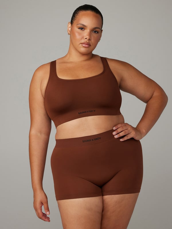 Seamless Scoop-Neck Bralette