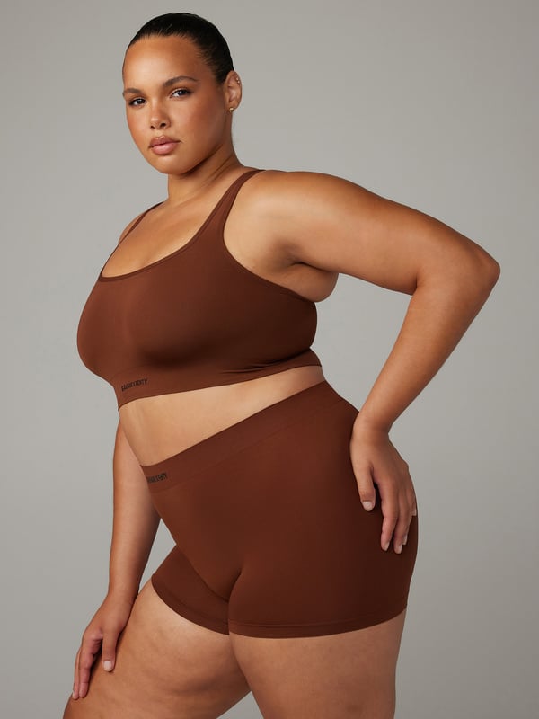 Seamless Scoop-Neck Bralette