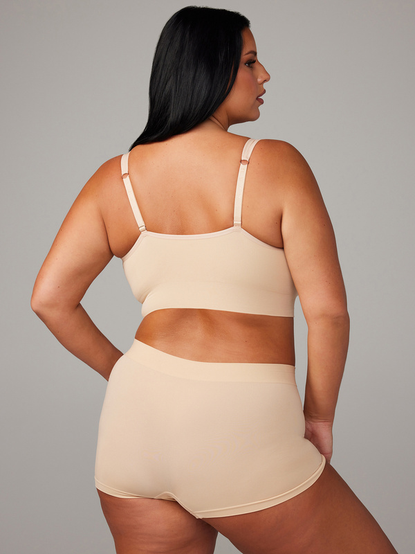 Seamless Scoop-Neck Bralette