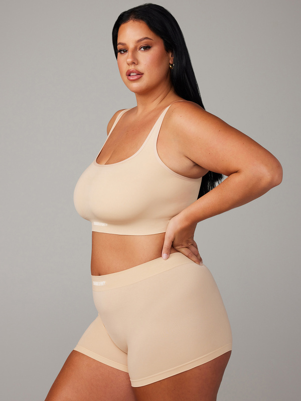 Seamless Scoop-Neck Bralette