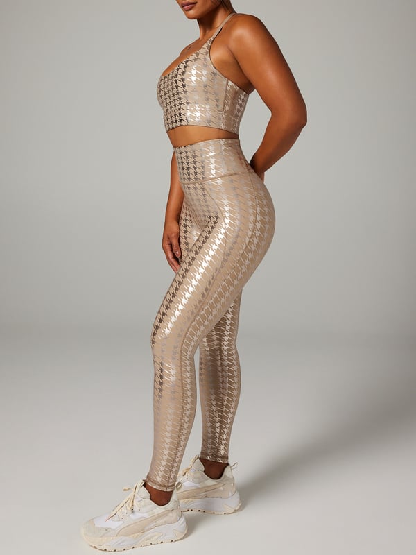 Sky-Hi Houndstooth Super High-Waist Pocket Legging