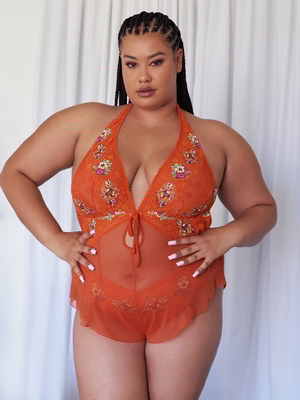 Dolled Up Lace Teddy