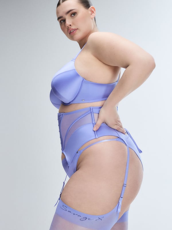 Slipper Satin Garter Belt