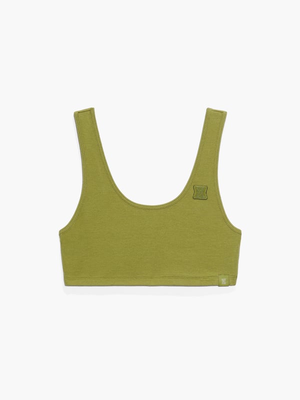 Rib Sleep Crop Top In Green Savage X Fenty Uk United Kingdom