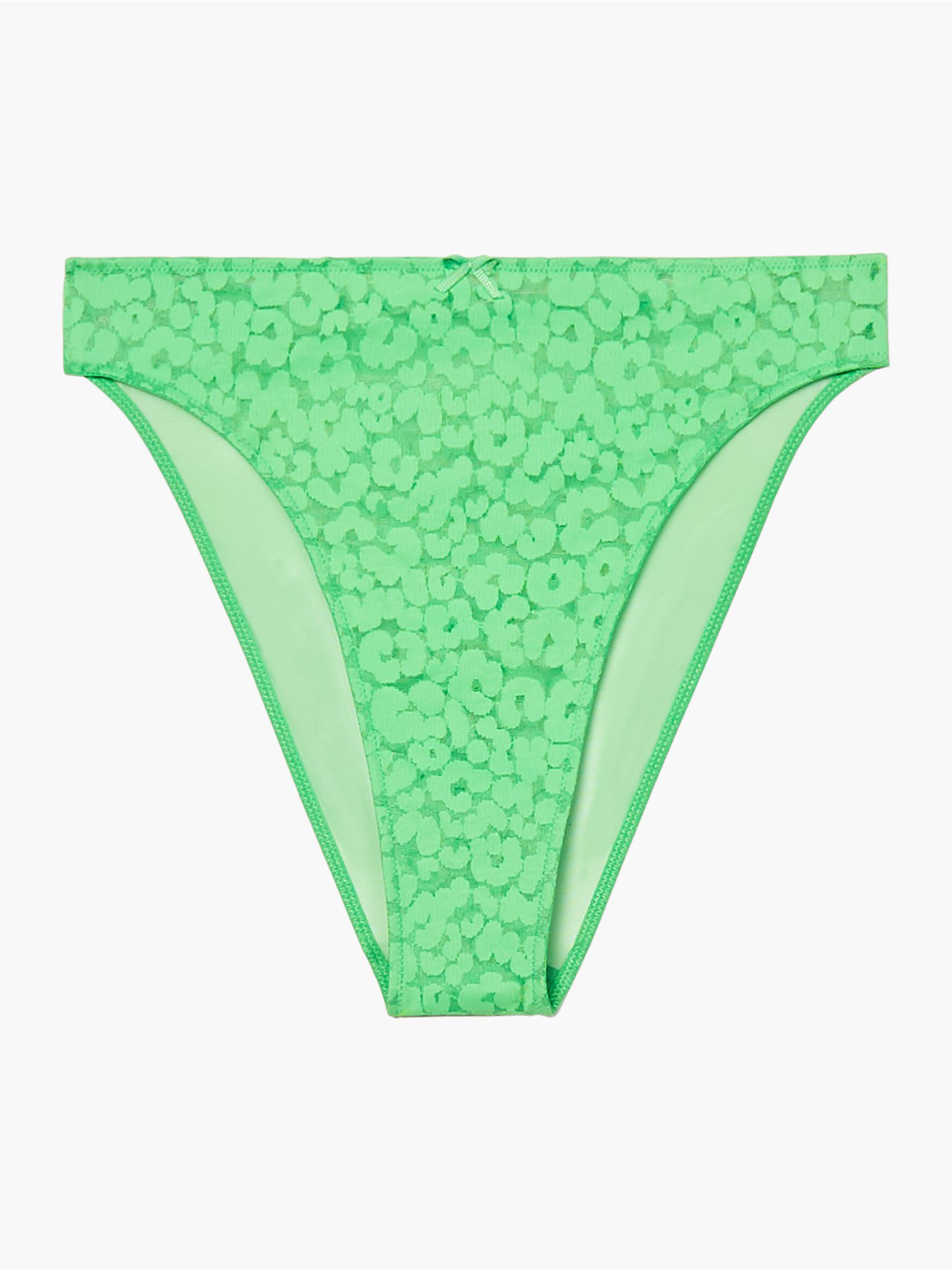 High Leg Leopard Lace Bikini In Green Savage X Fenty Spain