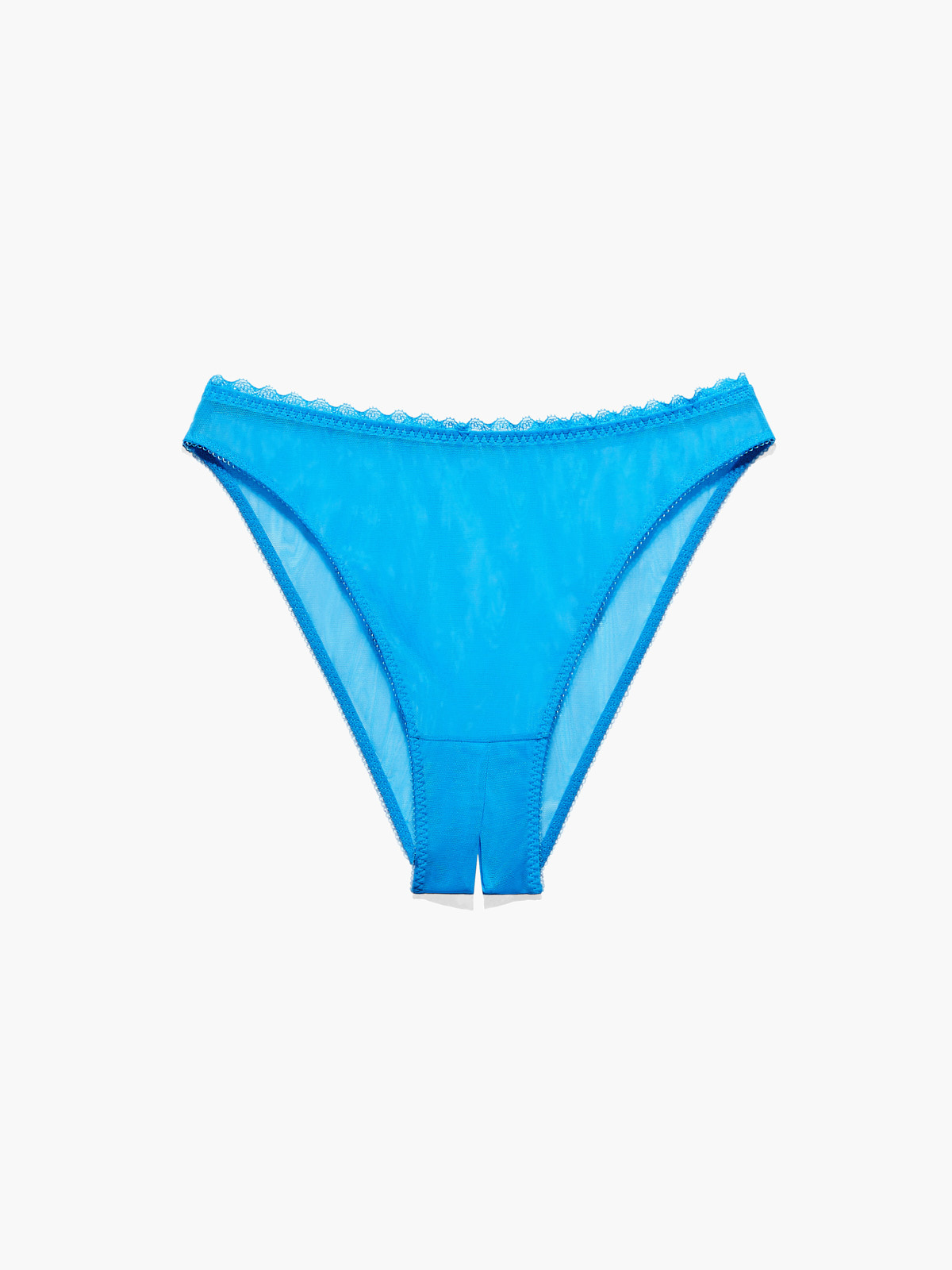 Mesh Crotchless High Leg Bikini In Blue SAVAGE X FENTY Germany