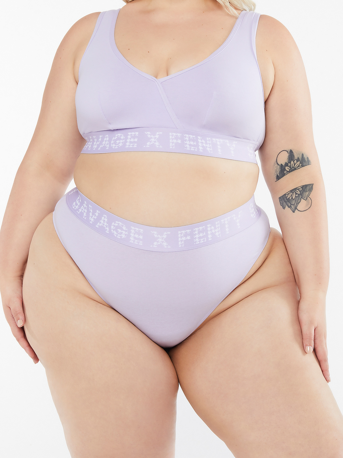 Forever Savage High Leg Bikini In Purple Savage X Fenty