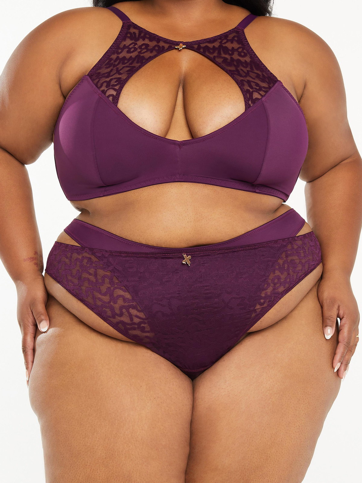 Tagged By Savage High Leg Bikini In Purple Savage X Fenty Uk United