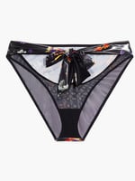 Night Blooms High Leg Bikini In Black Multi Savage X Fenty