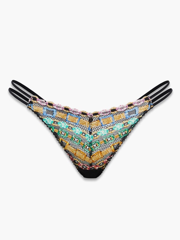 Chained In Lace String Bikini Panty In Multi SAVAGE X FENTY France