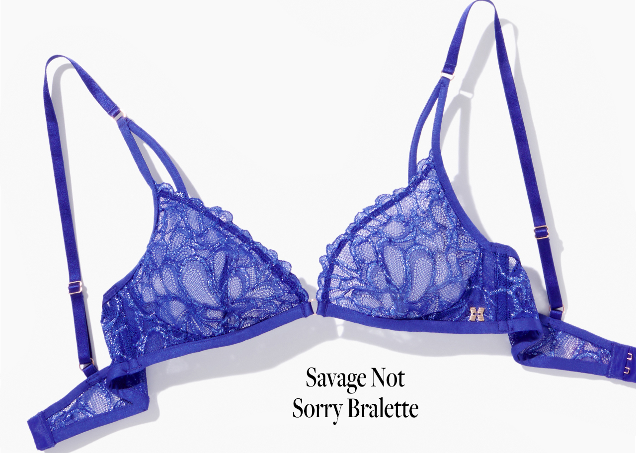 Savage Not Sorry Bralette in Blue
