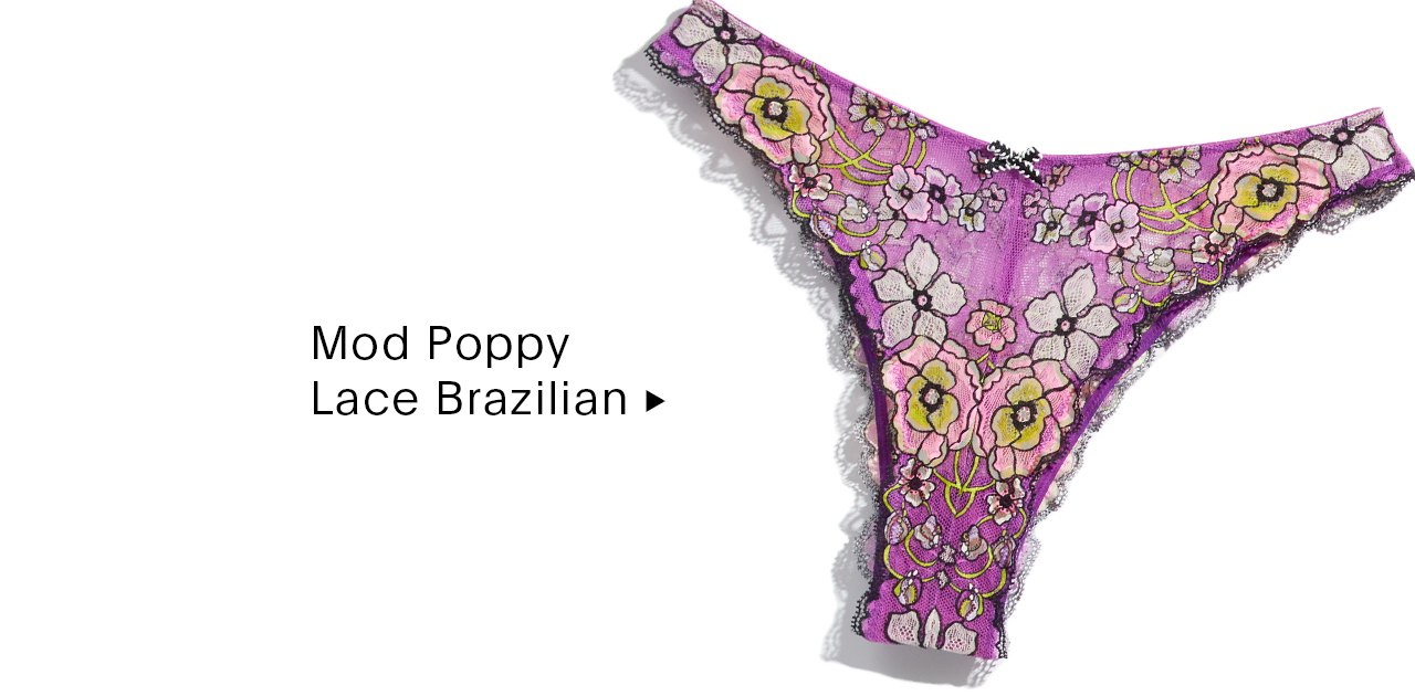 Mod Poppy Unlined Lace Balconette Bra