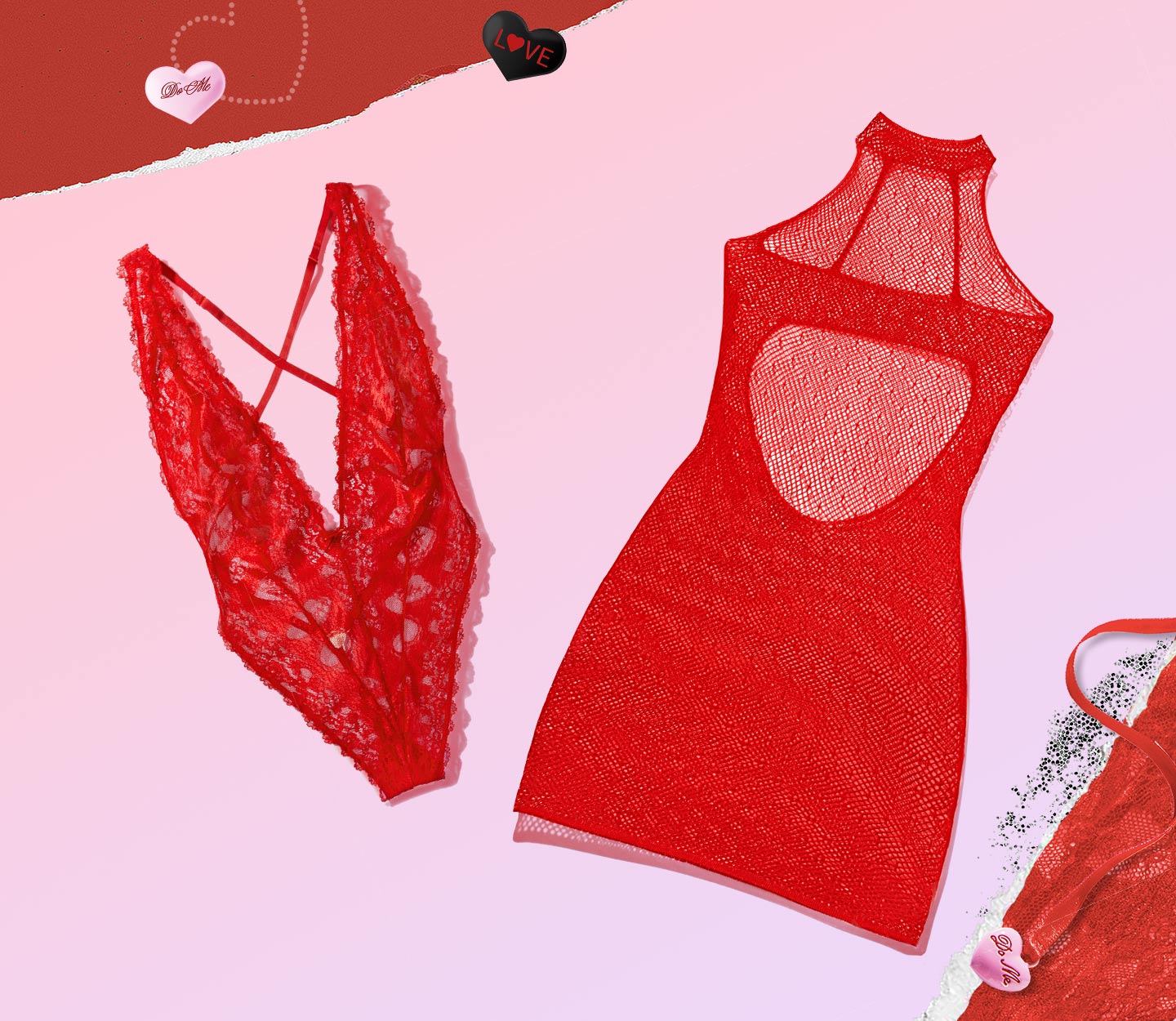 Valentine's Day Lingerie Sets & Sleepwear