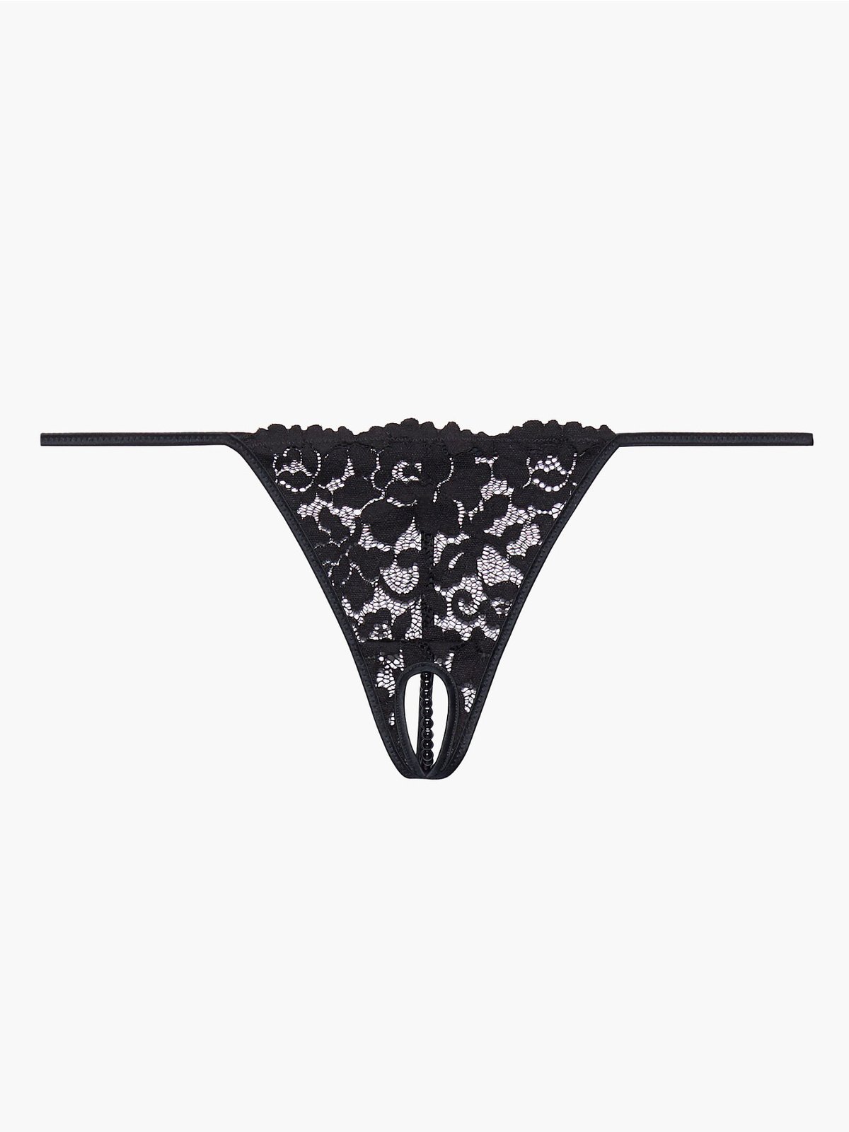  Womens Pearl Thong Panty- Sexy Crotchless Lace Applique Underwear  Panties Pack of 3: Clothing, Shoes & Jewelry