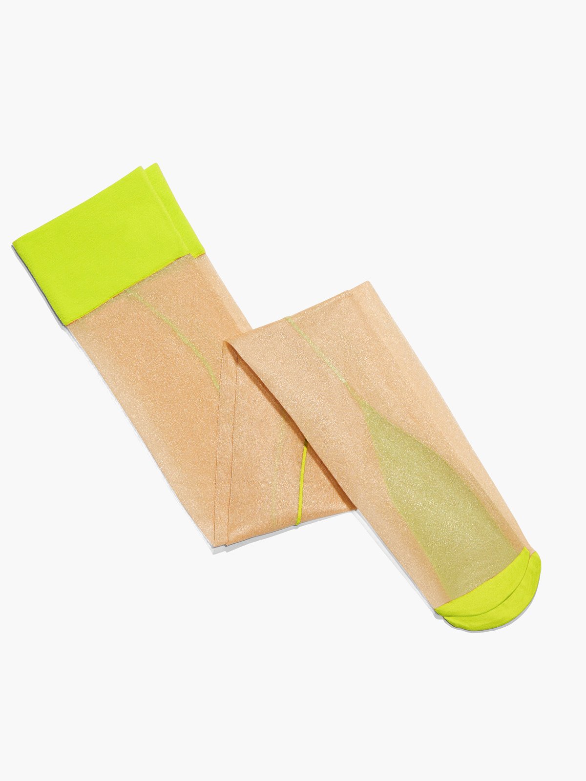 Fine Lines Thigh High Stockings in Green SAVAGE X FENTY