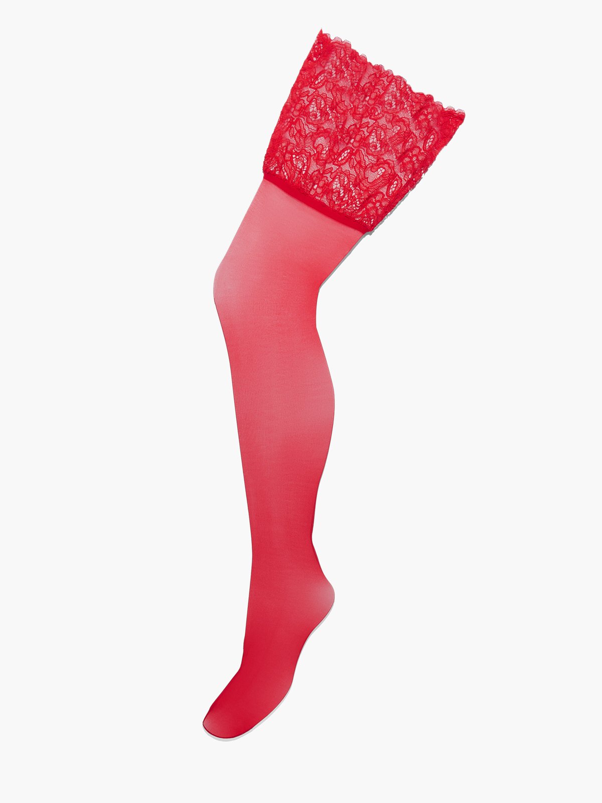 Tegan Thigh High Dark Red Thigh High Stockings, XS-XL