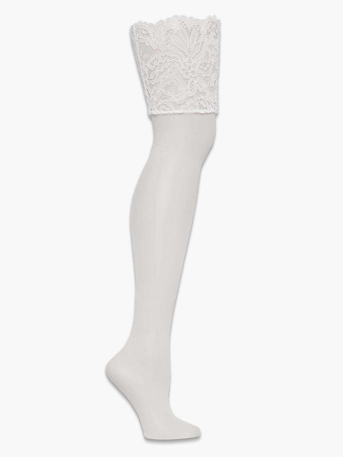 Romantic Corded Lace Thigh-High Stockings