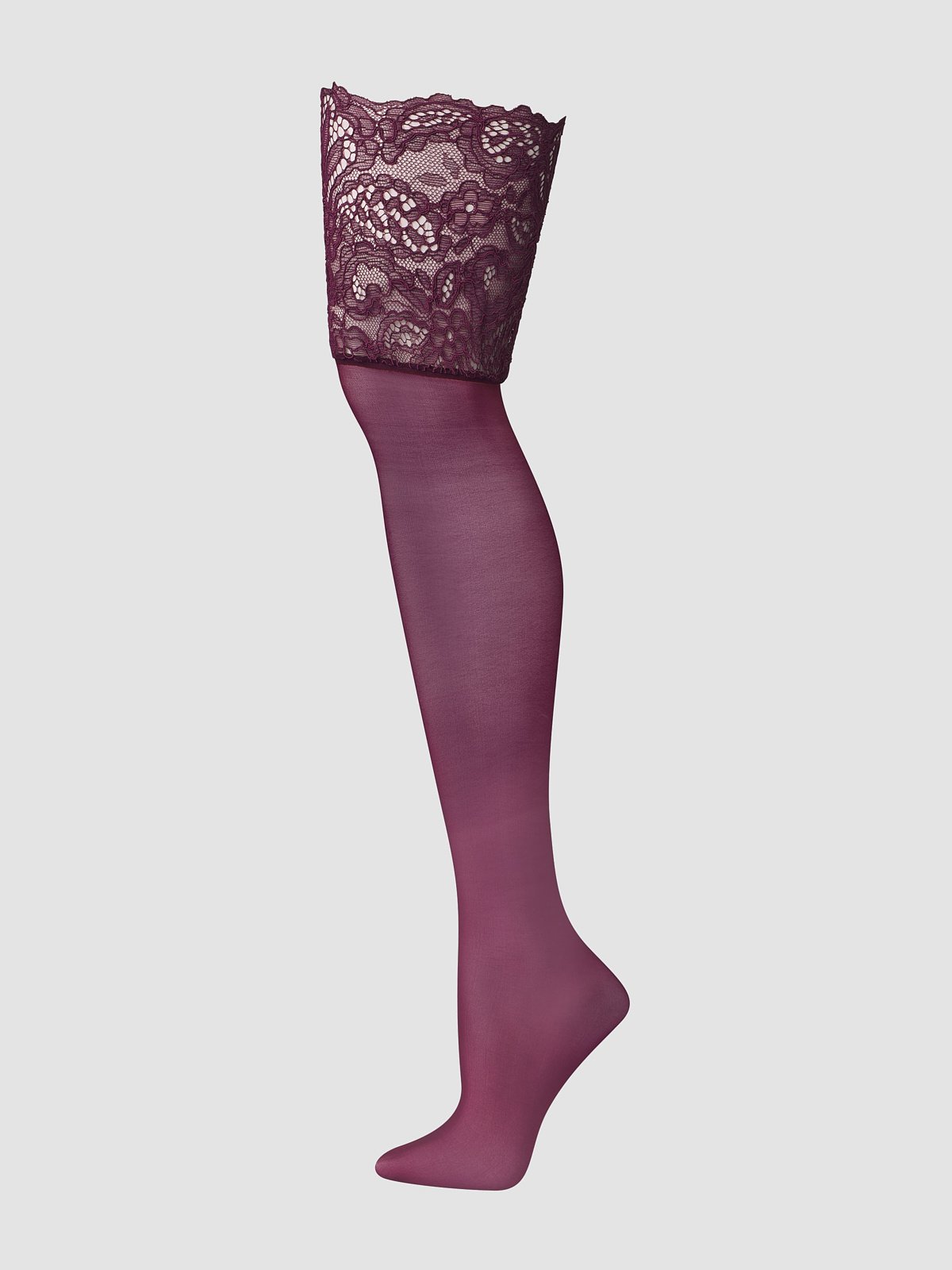 Romantic Corded Lace Thigh-High Stockings