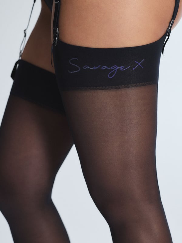 Savage X Stockings with Backseam