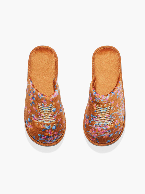 Luxe Velvet Slippers in Brown & Multi & Orange SAVAGE X FENTY Netherlands
