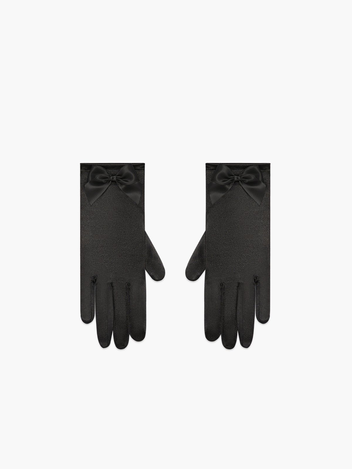 Make Me Purr Satin Bow Gloves (1X-3X)