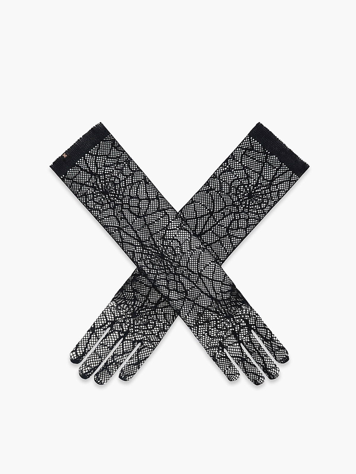 Web Weaver Opera Gloves (1X-3X) in Black