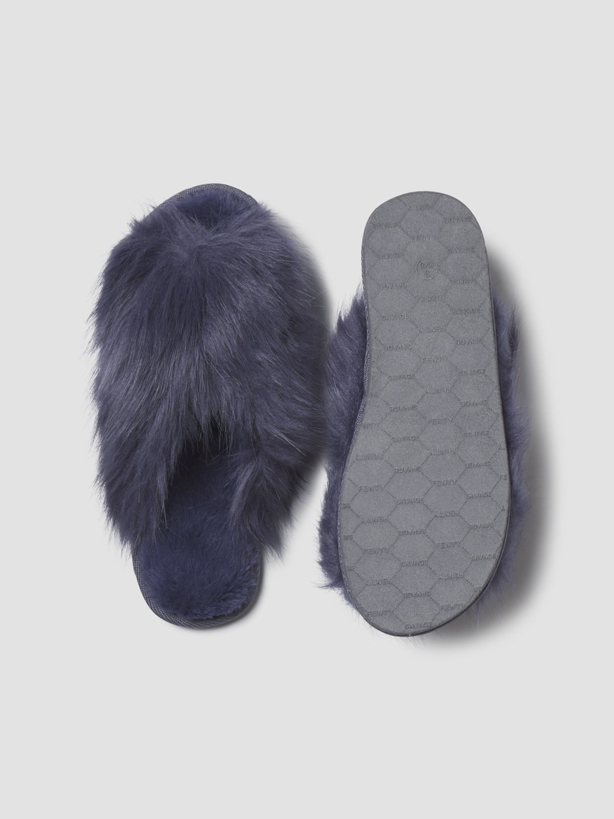 Fenty gray slippers hotsell