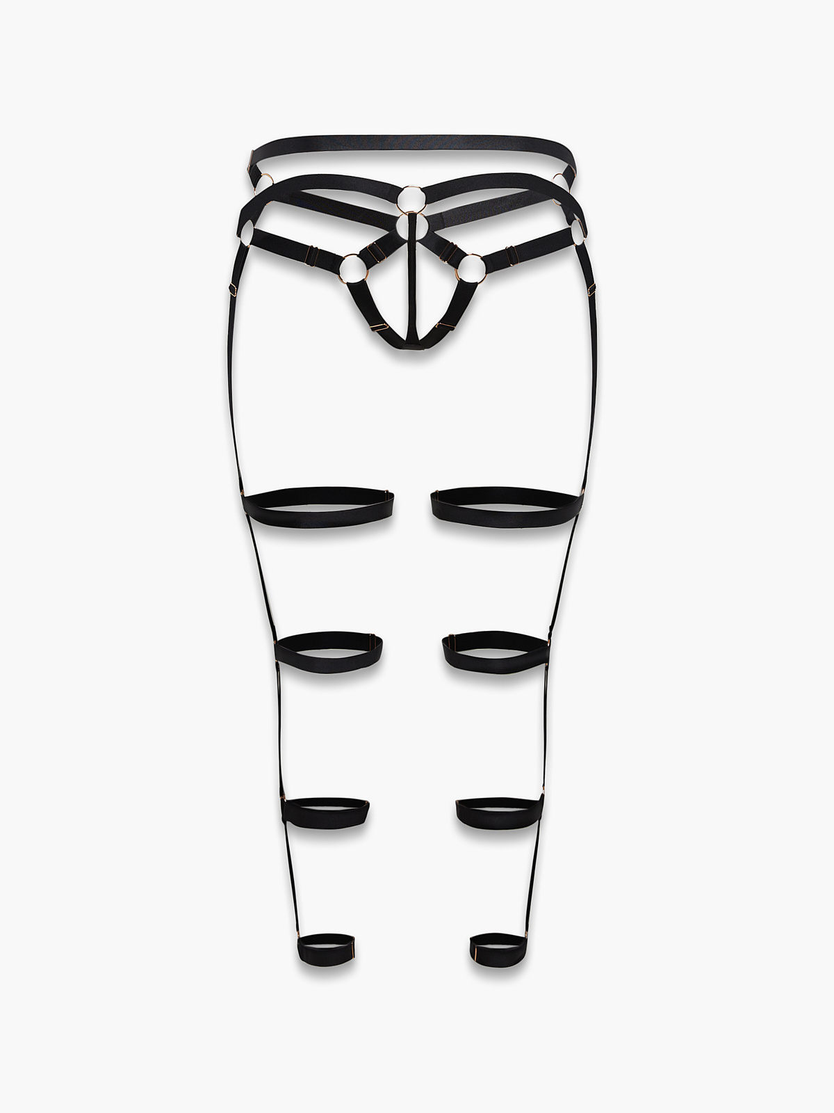 Wild Ride Leg Garter Harness (1X-3X) in Black | SAVAGE X FENTY
