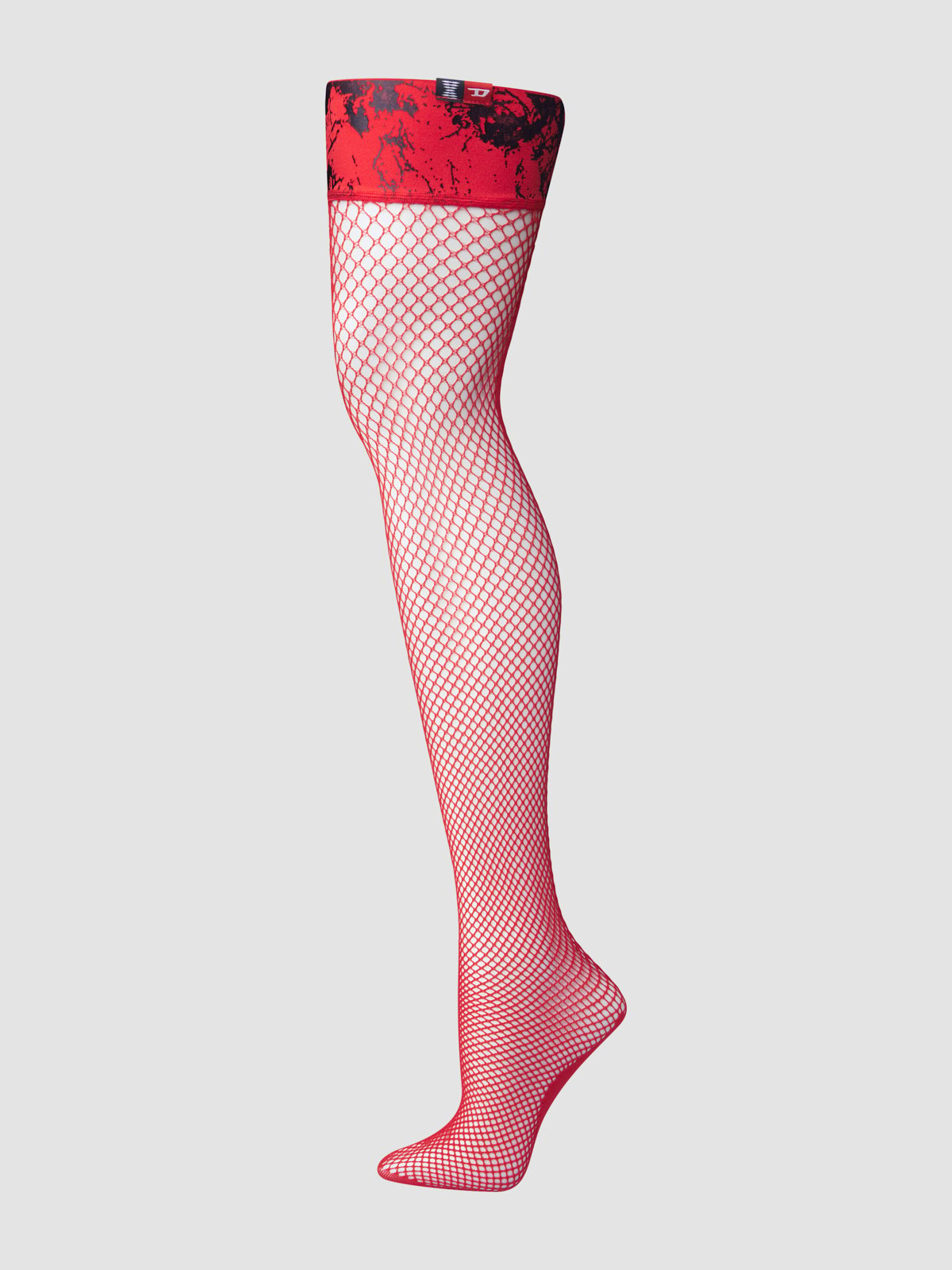 Savage X Diesel Foiled Fishnet Thigh-High Stockings