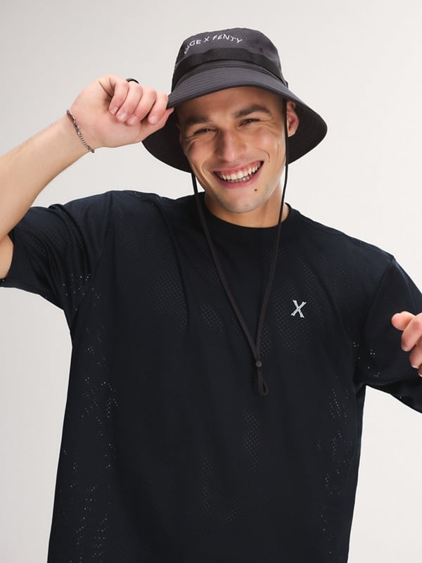 Woven Drawcord Bucket Hat