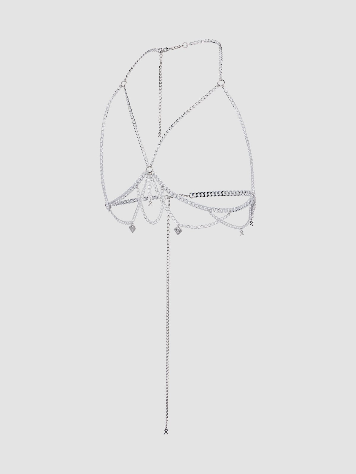 Charmbeat Chain Bralette in Grey | SAVAGE X FENTY