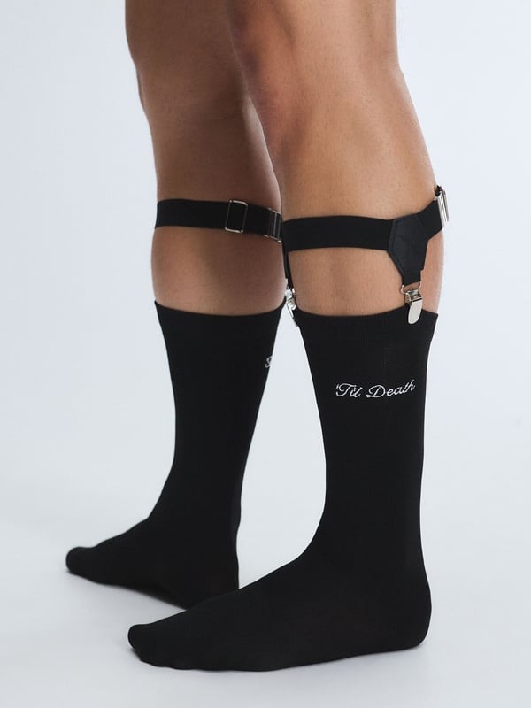 Smooth Suitor Wedding Dress Sock