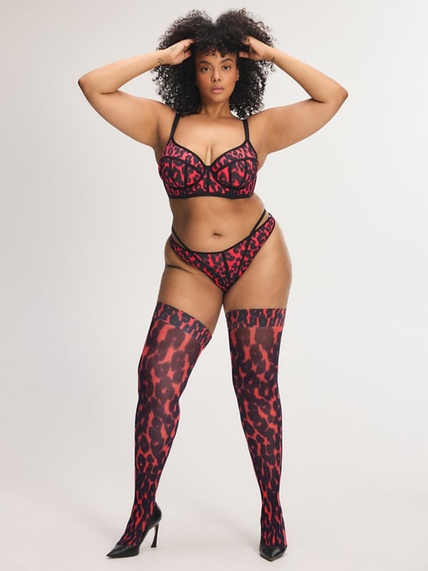 City Kitty Thigh-High Stay-Up Stockings