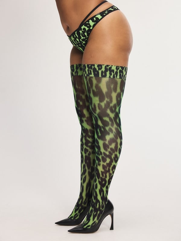 City Kitty Thigh-High Stay-Up Stockings