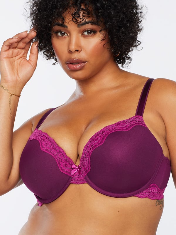 Mesh Demi Cup Bra In Purple Savage X Fenty