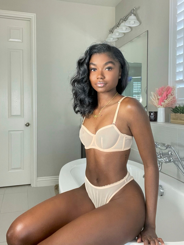 Mesh Strapless Bra In Brown Savage X Fenty