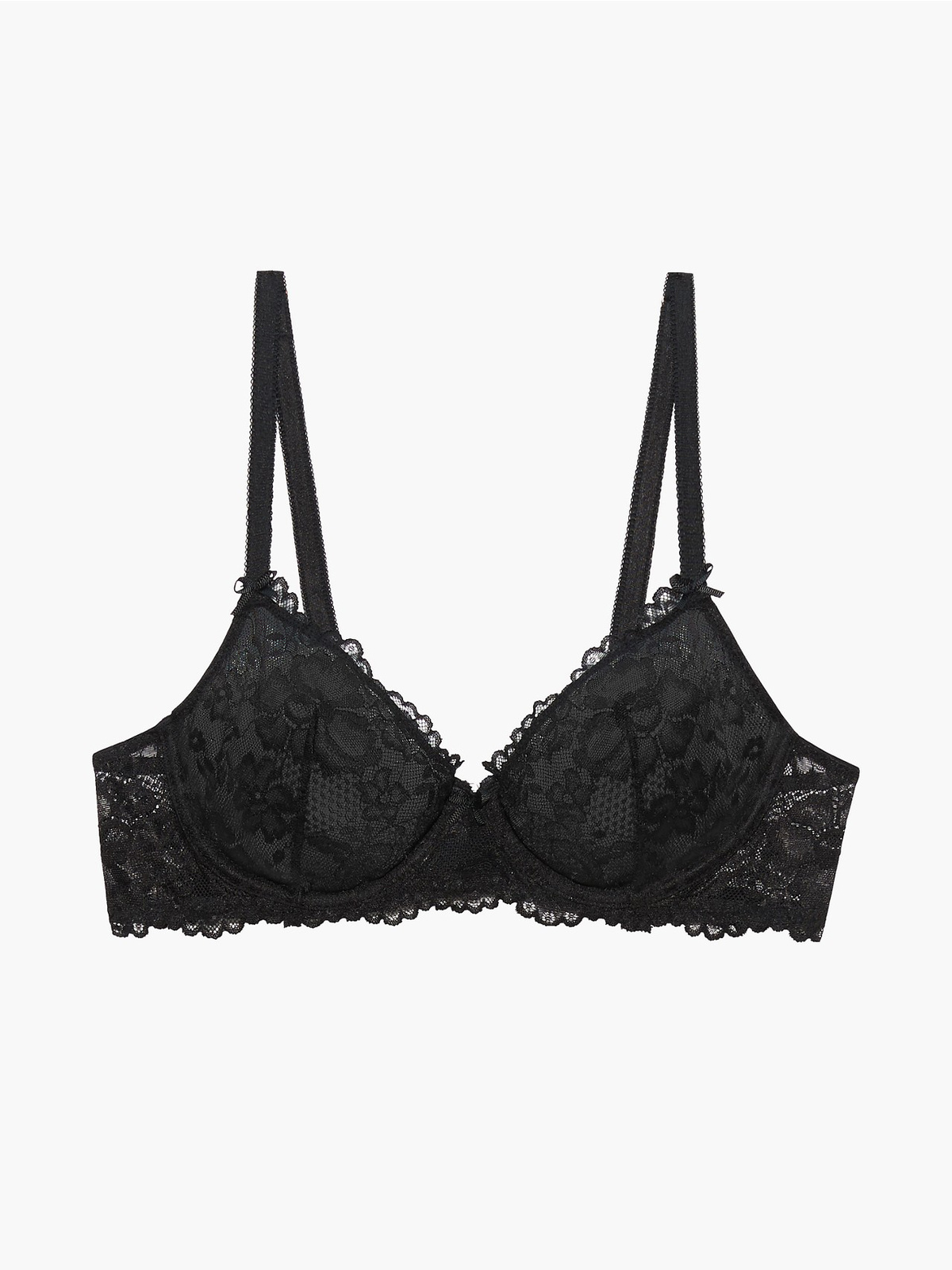 Unlined Floral Lace Bra in Black | SAVAGE X FENTY Netherlands