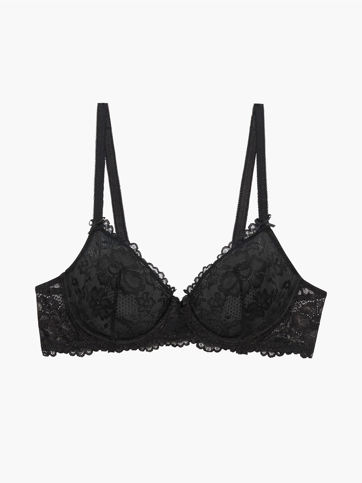 Unlined Floral Lace Bra in Black | SAVAGE X FENTY
