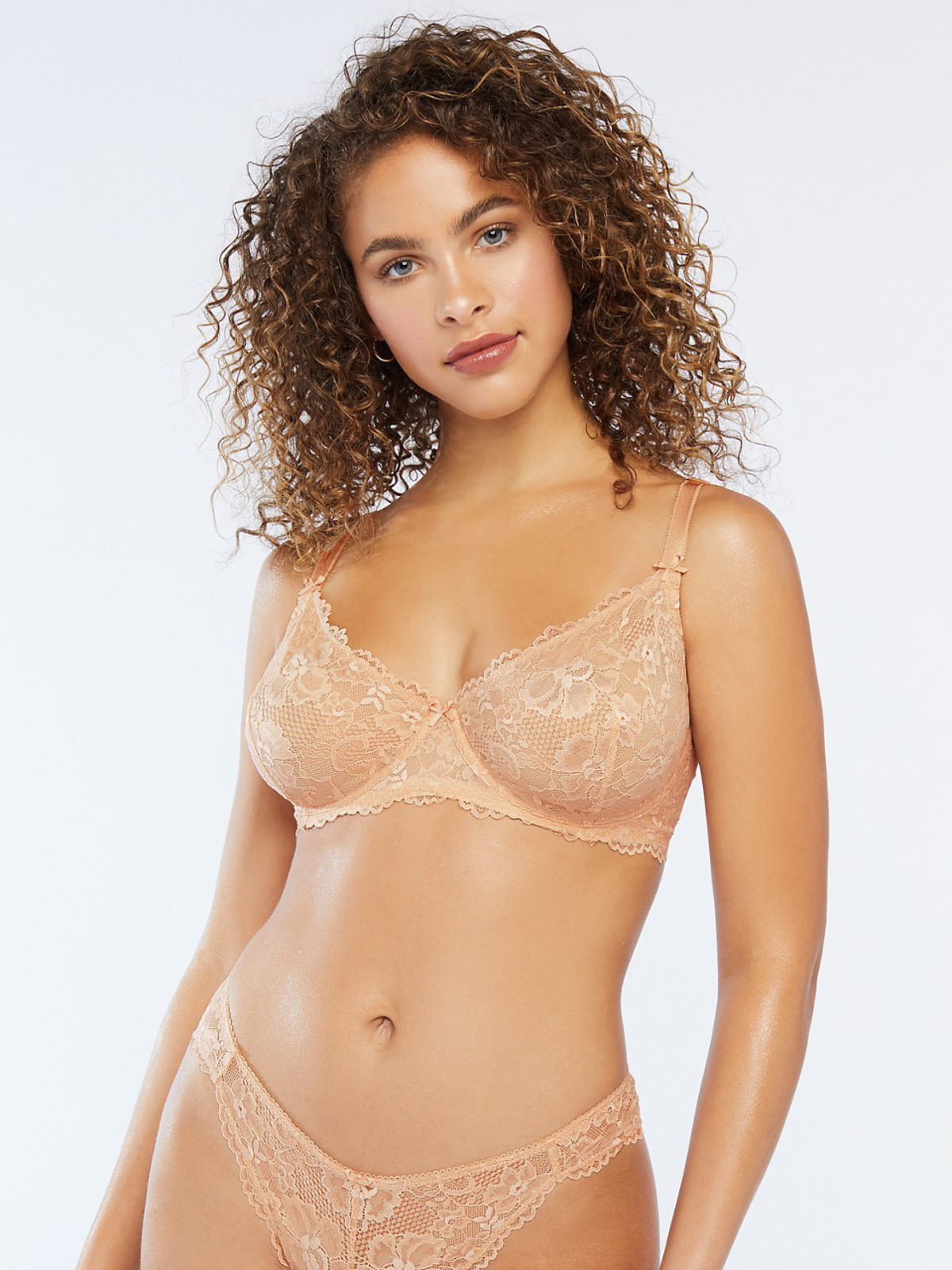 Buy Erotissch Women Nude-Coloured Floral Lace Non Wired Non Padded