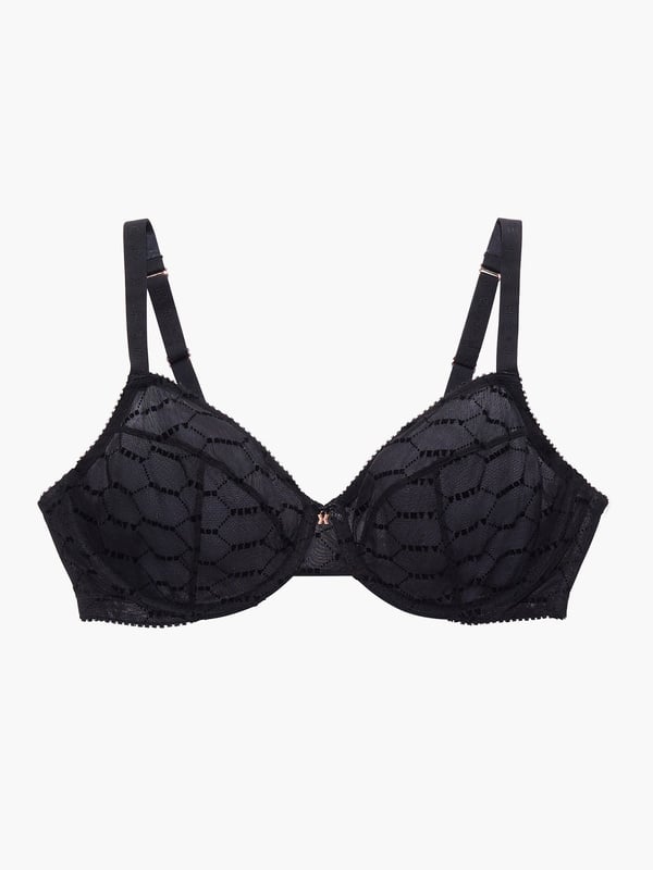 Savage X Fenty, Women's, Tagged by Savage Unlined Bra, Mesh, Stretch lace  Adorned with Custom Street Art-Inspired Logo Pattern, Goji Berry Red, 38B  at  Women's Clothing store