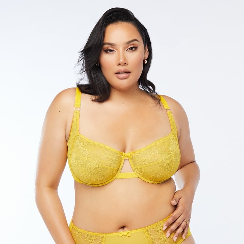 Baby Scalloped Lace Balconette Bra In Yellow Savage X Fenty Netherlands