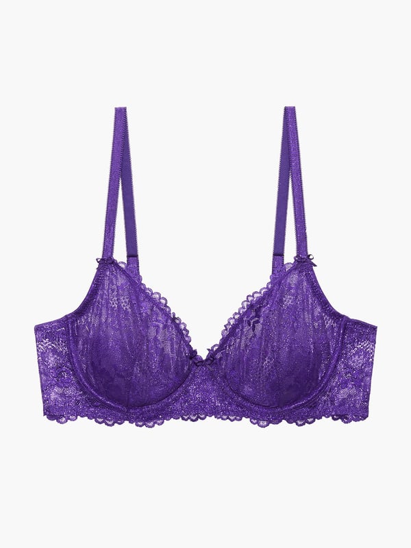 lilac lace bra