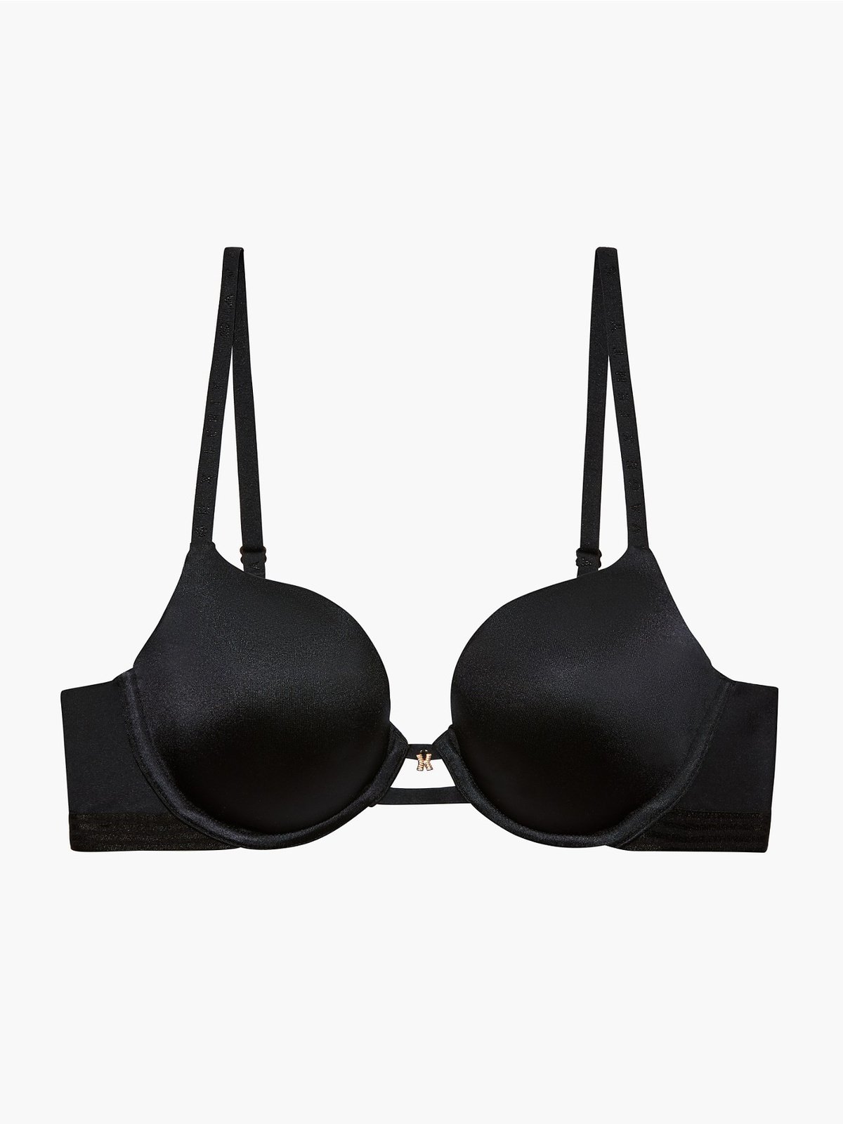 Core Microfiber Push-Up Bra in Black