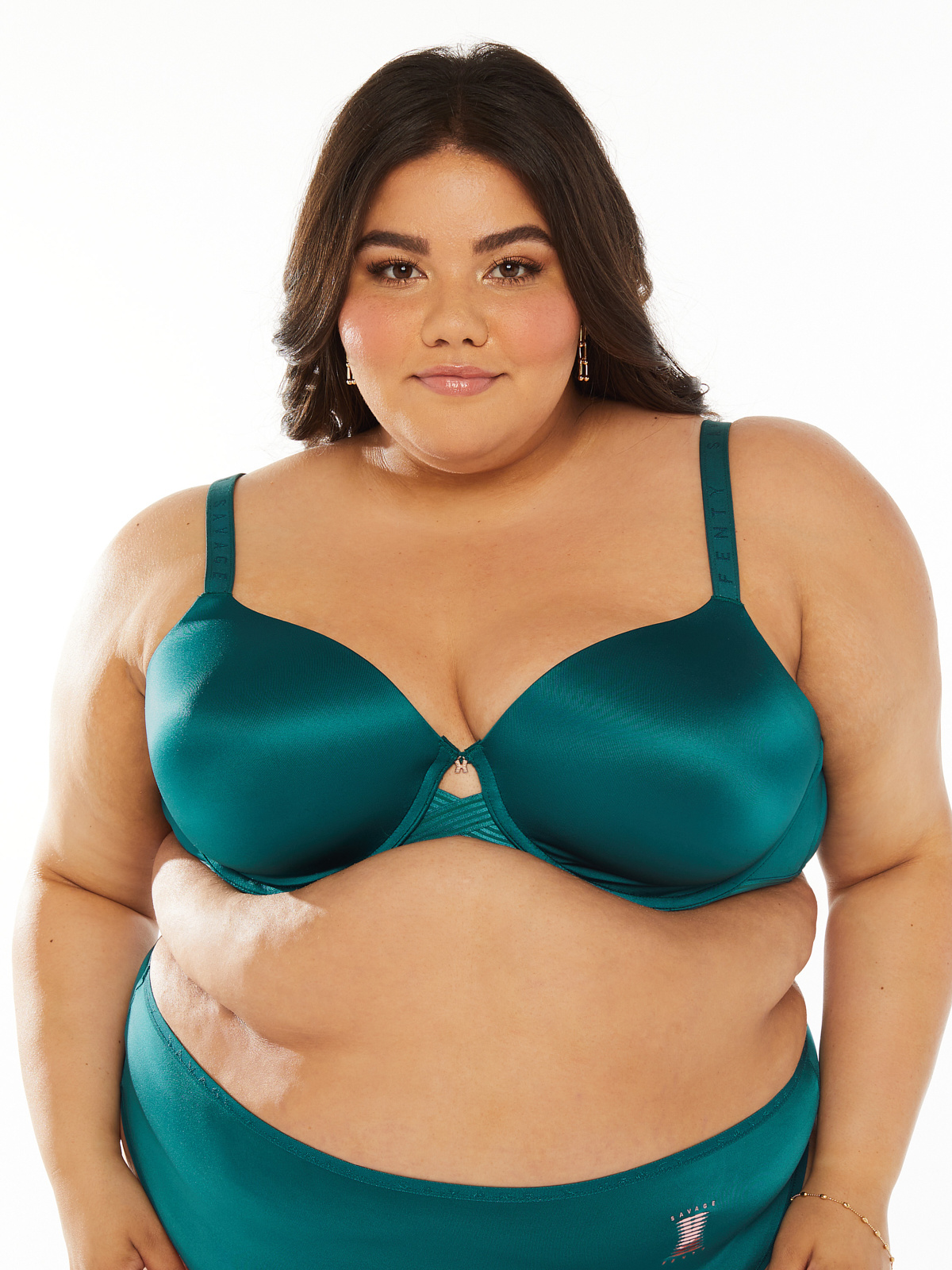 Deevaz Cotton Rich Dual Colour Comfy T-Shirt Bra In Green And White –