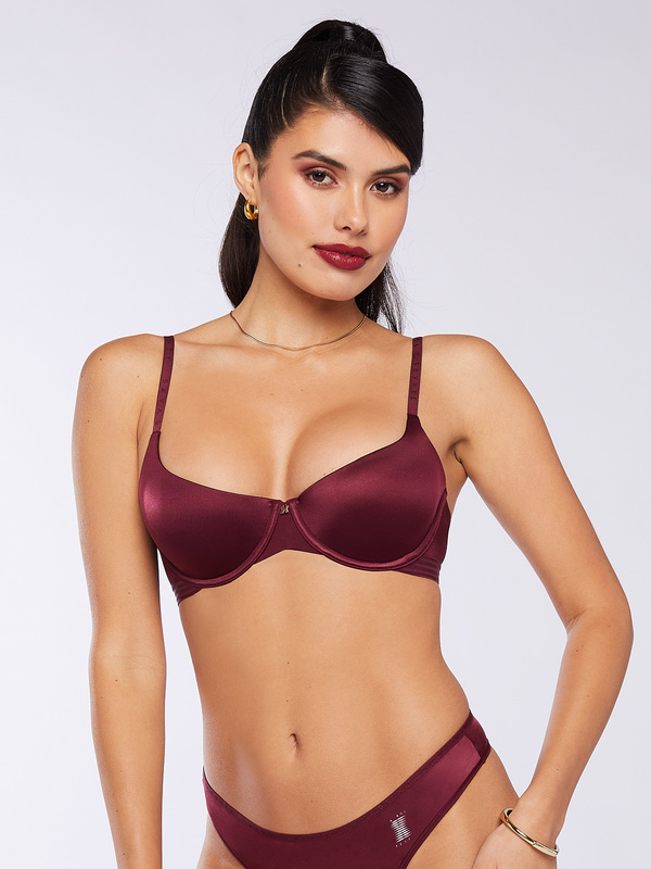 New Microfiber Balconette Bra In Red Savage X Fenty