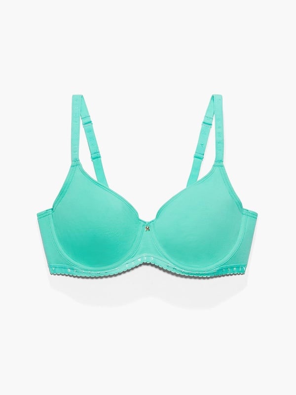 Savage X Cotton Jersey Unlined Bra in Green | SAVAGE X FENTY