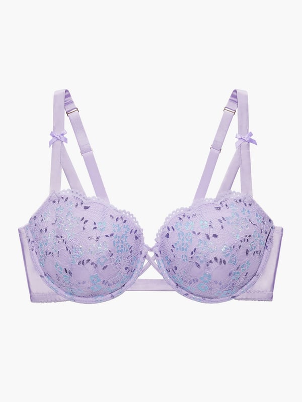 Iridescent Lace Demi Bra In Purple Savage X Fenty Uk United Kingdom 2576