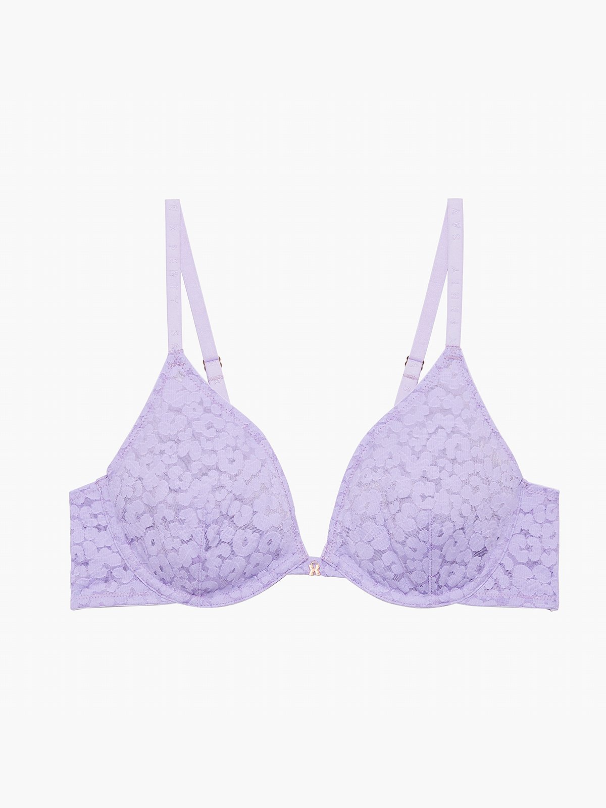 SAVAGE X FENTY unicorn lavender pink Floral Lace and Mesh bralette 2X NEW