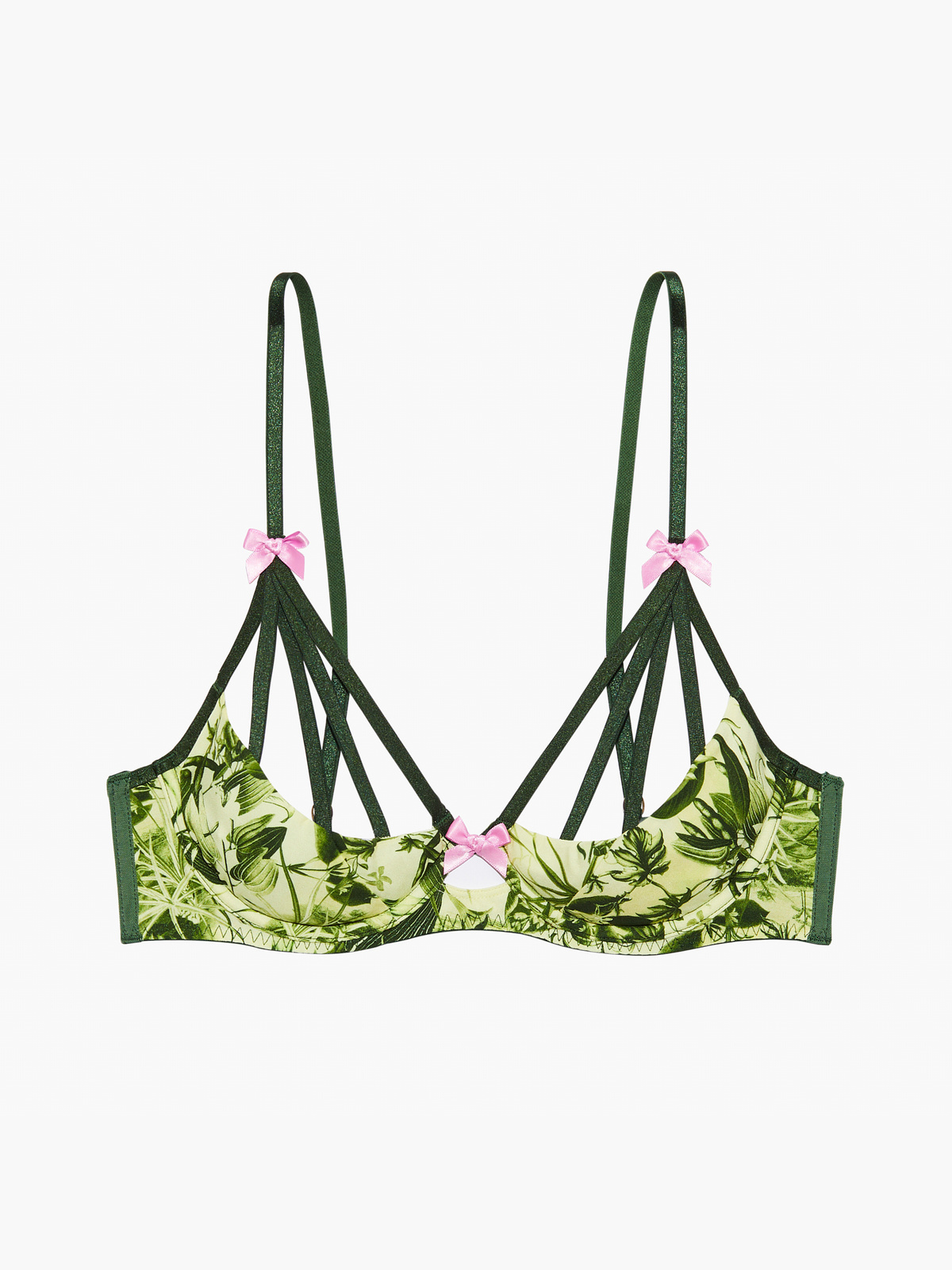 Living in the Clouds Quarter Cup Caged Bra